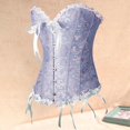 thumbnail image 2 of Justharion Corset Bustier Overbust Cintré pour Femmes Bleu L 1Set, 2 of 6