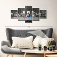 thumbnail image 2 of Elephant Stock The Last Feast Wall Art - Horizontal Multi Panel Canvas - Living Room Wall Decor - Religion And Spirituality Multi Panel - Gray And Pink Decor - 42" x 19", 2 of 4