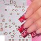 thumbnail image 3 of Pegatinas para uñas Quezadyl con forma de corazón 3D autoadhesivas para el día de San Valentín, 3 of 9