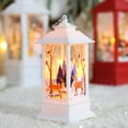 thumbnail image 3 of Outdoor Christmas Lantern Battery Operated Lighted Small Wind Lamp Deer / Snowman / Angel / Santa Claus Christmas Decorations Hanging Lantern Xmas Tree Pendant Novel Props Light for Party Home Porch, 3 of 9