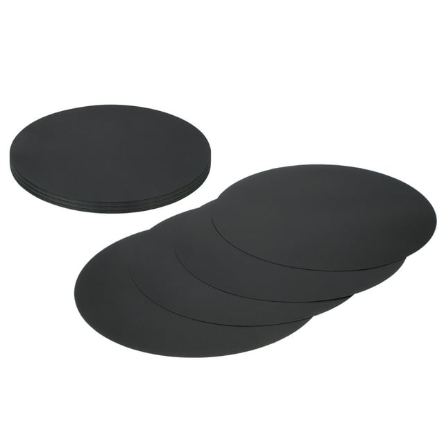24 Pcs Circle Card Stock, 15 Inch Cardstock Paper Circles for Craft, Black