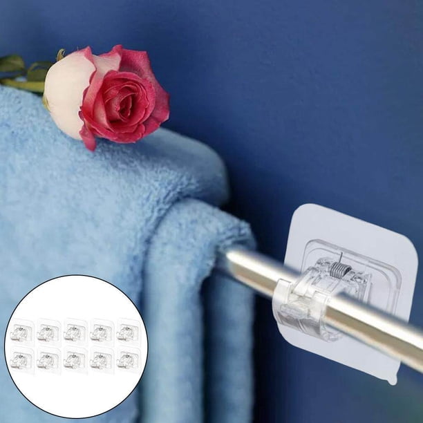 Support Rideau Sans Percage Crochets Adhesifs Rideaux Support Tringle Rideaux Supports De Tringle Auto Adhesifs Pour Rideaux Suspendus Ou Porte Serviettes Lot De 4 71481353