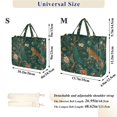 thumbnail image 2 of FORMRS Womens Corduroy Tote Bag Crossbody Shoulder Purse Handbag with Detachable Strap, Tiger and Peacock Pattern, 2 of 7