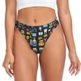 thumbnail image 1 of Balery Teeth Tangas de Algodón para Mujer con Estampado – Ropa Interior Sexy, Transpirable, G-string-X-Large, 1 of 6