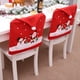 Chaise de Décoration de Noël Couvre Siège à Manger Santa Claus Xmas Party Chaise à Manger Arrière Protecteur – image 1 sur 8
