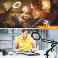 thumbnail image 4 of fsxdhpcsgfc Magnifying Glass With Light And Stand 10x Magnifying Lamp With Clamp | Reading Magnifier Stand Magnifier Lamp With 3 Colours And Continuous | LED Desk Lamp For Work And Easy Easter Crafts, 4 of 6