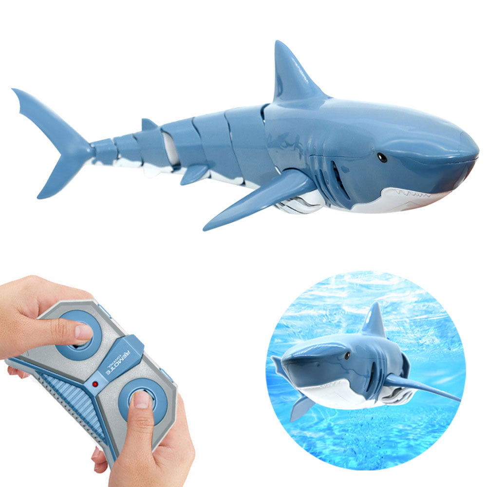 RC Shark 2.4G Electric Simulation Waterproof Fish 20 Minutes Long ...