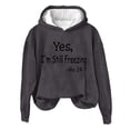 thumbnail image 4 of DPTALR Women's Top Socket Leopard Print Winter Thirt Comfortable Long Sleeve Coat, 4 of 4