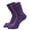 Dark Purple, variant on harmtty Winter socks 1 Pair High Socks Ultra Soft Breathable Non-slip High Elasticity Keep Warm Solid Long Tube Five Fingers Toe Socks Women Clothing Light Green