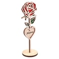 thumbnail image 5 of HOMEMAXS 2pcs Mother's Day Table Decor Wooden Table Rose Decor Romantic Tabletop Centerpiece Ornament, 5 of 8