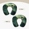 thumbnail image 3 of KLL Eyes Watching In The Dark Pattern Memory Foam Cervical Neck Pillow Versatile U-Shaped Pillows for Home/Office/Camping/Travelling/Soft Washable Cover, 3 of 8