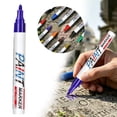 thumbnail image 2 of Tombstone Marker Pen, Monument Stone Touch-Up Pen for Restoring Faded Grave Inscriptions Waterproof Strong Coverage Ideal for Gravestone Lettering, 1Pc, Available in Multicolor(Purple,5.6x0.6"), 2 of 9