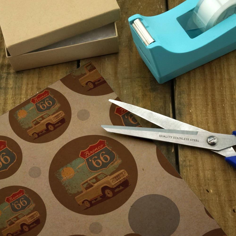 Ford Bronco '66 Vintage Premium Kraft Gift Wrap Wrapping Paper Roll
