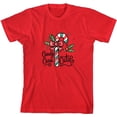 thumbnail image 3 of Candy Cane Cutie Youth Red Crew Neck Short Sleeve Tee-XXL, 3 of 4
