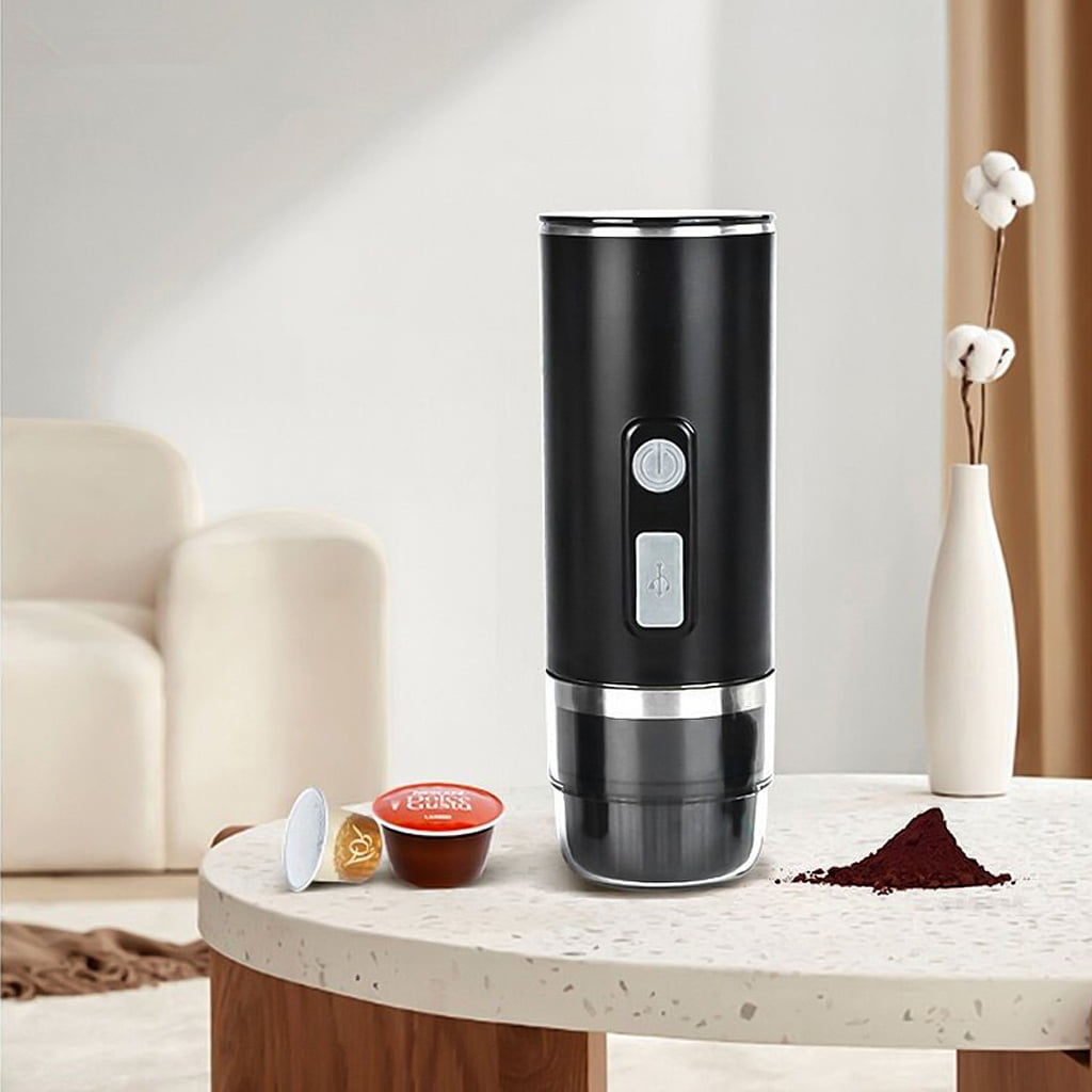 BQBQERT Portable Home Coffee Machine Fully Automatic Espresso Maker Coffee Machine Size Coffee Powder