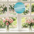 thumbnail image 4 of Welcome Sign for Front Door, Turquoise Ombre Round Metal Wall Art Wreaths, Modern Minimalist Abstract Aesthetic Outdoor Indoor Wall Hanging Sign for Porch Decor Housewarming Gifts 7.9 Inch, 4 of 8
