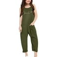 thumbnail image 3 of Girls' Jumpsuits Rompers Summer Rompers for Girls Loose Rompers Wide Leg Jumpsuit Cute Teen Clothes 5-6 Years Girls Fashion, 3 of 5