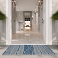 thumbnail image 4 of SAFAVIEH Courtyard Galen Striped Indoor/Outdoor Area Rug, Navy/Grey, 5'3" x 7'7", 4 of 15