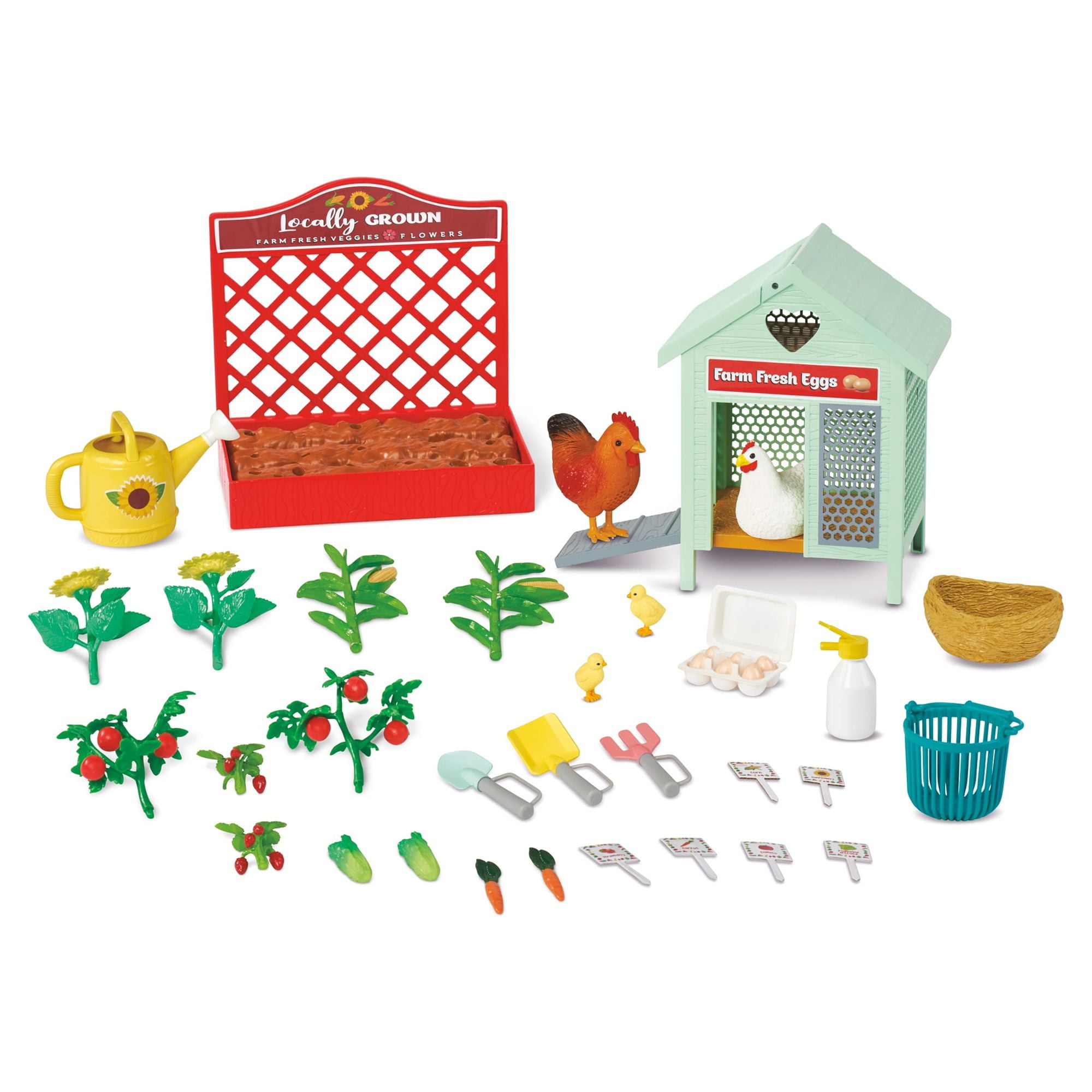 Farmer barbie with chicken coop sale