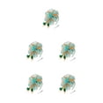thumbnail image 2 of Minnieouse Vintage Women Plume Fascinator Retro Style Velo Hat Diadema Flower Headwear para Club Horse Racing Events Green blue Type2 NO2, 2 of 6