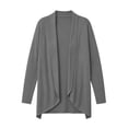 thumbnail image 6 of Women's Drape Open Front Cardigans Cozy Soft Long Sleeve Casual Outerwear Women Solid Color Loose Lightweight Flowy Cardigans Sweater, 6 of 9