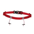 thumbnail image 3 of Quzzie Race Number Belt with Adjustable Closure And 6 Loops for Carrying Nutrition. Reflective Polyester Sports Belt. Comfortable And Secure for Racers. Red, 3 of 8
