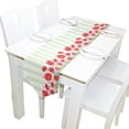 thumbnail image 5 of EREHome Blue Stripe Red Poppy Table Runner 13x70 Inches Blue Table Top Decoration, 5 of 5