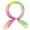 Colorful-8, variant on Women Chiffon Colorful Gradient Scarves, 27.6" Square Soft Sheer Kerchief Neck Scarf Neckerchief Wrap Shawl 70x70cm/27.6x27.6"(LxW) Colorful-8