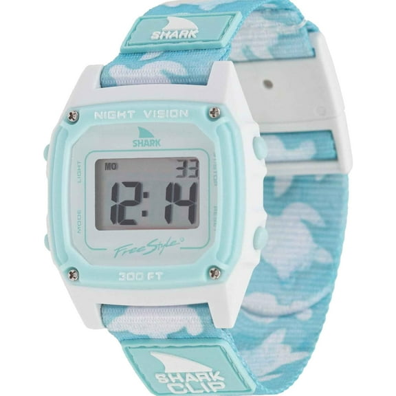 Shark Classic Clip Trippy Turtle Aqua Unisex Watch FS101128