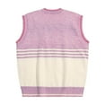 thumbnail image 3 of Qepwscx Sweater Vests ffor Men Sleeveless Knitted Sweater V Neck Pullover Sweater Vests Classic Knitted Waistcoat Sweater Tank Tops Winter Warm Tank Tops, 3 of 3