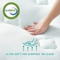 Hansleep Memory Foam Mattress Topper Twin XL, Cooling Mattress Pad for