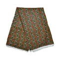 thumbnail image 1 of Red and Olive Green African Print Fabric, 1 of 2