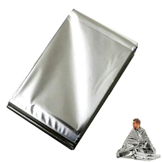 Couverture d'Urgence, Couverture Thermique pour Camping, Couvertures de Survie, Couvertures en Aluminium pour Chaleur, Couvertures Réfléchissantes pour Extérieur, Randonnée, Marathons