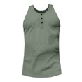 thumbnail image 1 of Aayomet Men's Summer Tank Tops Button Adjustable Sleeveless Tank Top (Green, XL), 1 of 4