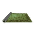 thumbnail image 2 of Ahgly Company Indoor Square Oriental Turquoise Blue Traditional Area Rugs, 8' Square, 2 of 4