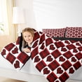 thumbnail image 4 of Feelyou Love Heart Kids Twin Comforter Sets, Black Red Buffalo Bedding Set, 2 Pieces, 4 of 8