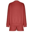 thumbnail image 6 of Patlollav Pntutb Women Sets,Ladies Long Sleeve Tops Sweatshirt Shorts Suit, 6 of 6