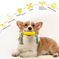 thumbnail image 2 of Pet Toy With Built-in Sound Bite-resistant Pet Toy For Dogs Durable Pet Toy in Corn Shape Dog Squeaky Toy with Bite Resistant Feature a Cleaning Dog Molar Toy for Pet Supply, 2 of 7
