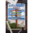 thumbnail image 3 of Ocean Shores, Washington, Sign Destinations (12x18 Wall Art Poster, Room Decor), 3 of 3