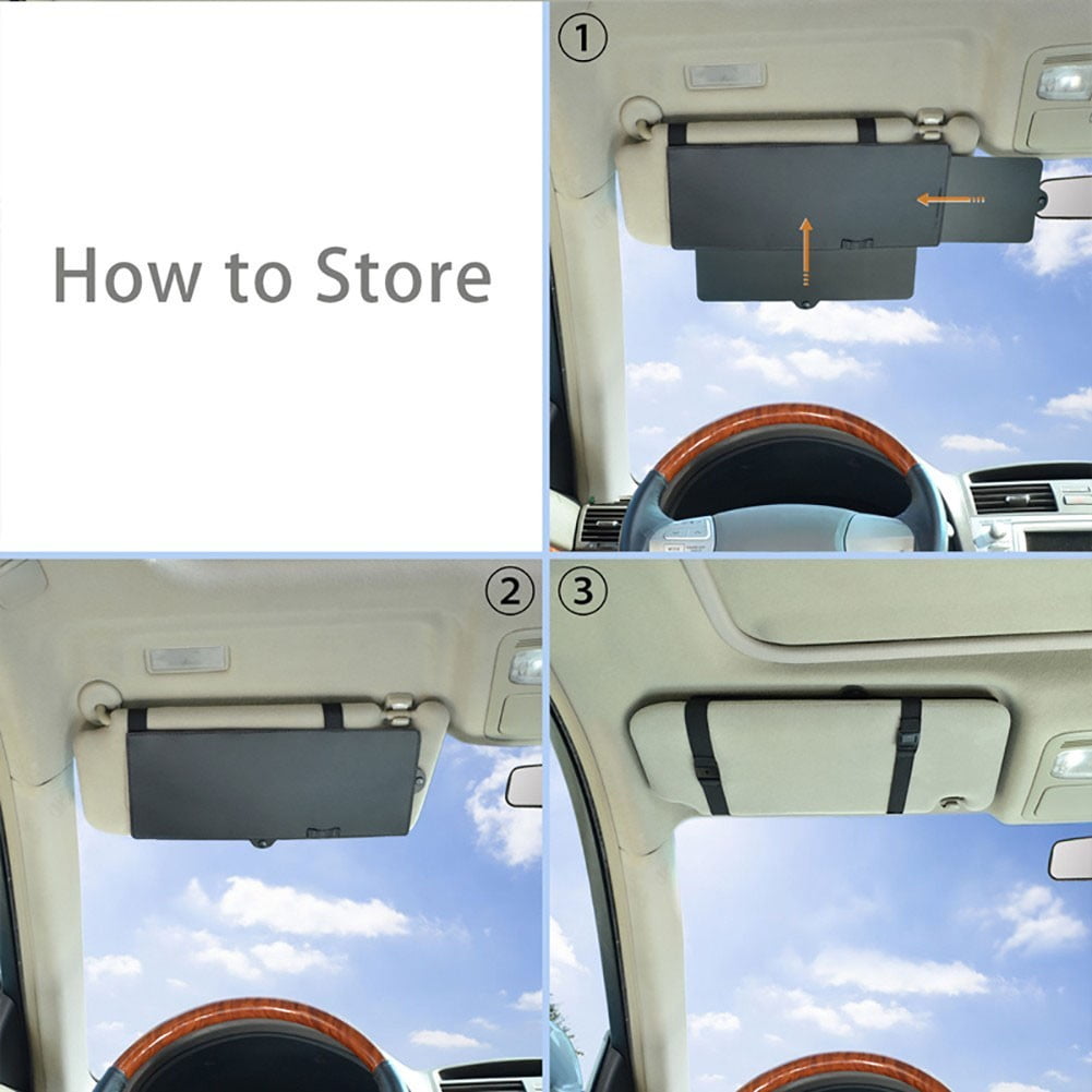 1X Car Sun Visor Extension Extender Shield Window Shade Block Anti