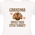 thumbnail image 4 of Inktastic Thanksgiving Grandma Little Turkey Boys or Girls Long Sleeve Baby Bodysuit, 4 of 5
