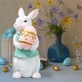 thumbnail image 2 of 14 Inch Colorful Easter Stuffed Bunny with Carrot Decor - Personalized Plush Rabbit, 2 of 4