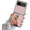 thumbnail image 1 of Luxury Bling Plating Mirror Design Phone Case Compatible With Samsung Galaxy Z Flip 4, 1 of 3