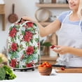 thumbnail image 3 of HELLHERO Blender Cover for Kitchen Home & Kitchen 1Pcs Christmas Poinsettias with Snow, 3 of 6