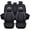 BLACK, variant on Maidao Car Seat Covers Five Seats Full Set PU Leather Front and Rear Split Bench Car Seat Cover Waterproof Car Seat Covers Black Green