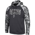 thumbnail image 2 of Men's Colosseum Charcoal Wisconsin Badgers OHT Military Appreciation Digital Camo Pullover Hoodie, 2 of 4