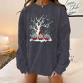 thumbnail image 1 of Ruimatai Mode Femmes Casual Noël Imprimer O-Cou Manches Longues Sweat-Shirt Tops Blouse, 1 of 4