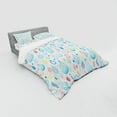thumbnail image 3 of Ambesonne Cartoon Bedding Set 3 Pcs, Funny Raindrop Autumn, Twin XL, Multicolor, 3 of 3