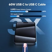 USB C Charger, 20W USB C to USB C Cable with Type C Charger Fast Charging Block, USB C Cable 6ft Compatible with iPhone 15 Pro Max/Plus/Pad Pro/YJJSKEJI S23/Android Charger, 2Pack Pink