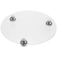 thumbnail image 2 of Metal Circle Feet Acrylic Storage Plate Desktop Storage Tray Desktop Organizer, 2 of 4